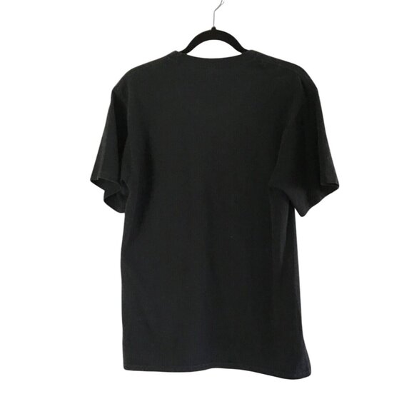 PORT & COMPANY- MENS BLACK FRONT GRAPHIC SHORT SLEEVE COTTON T-SHIRT SIZE MEDIUM - Picture 2 of 6